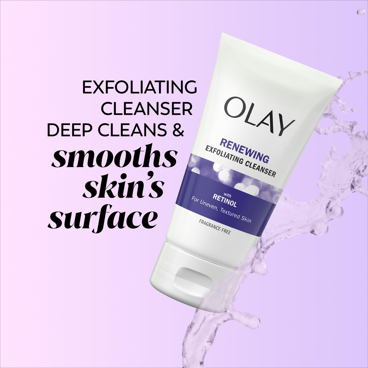 Olay ingredients label detail highlighting Vitamin B3 and retinoid