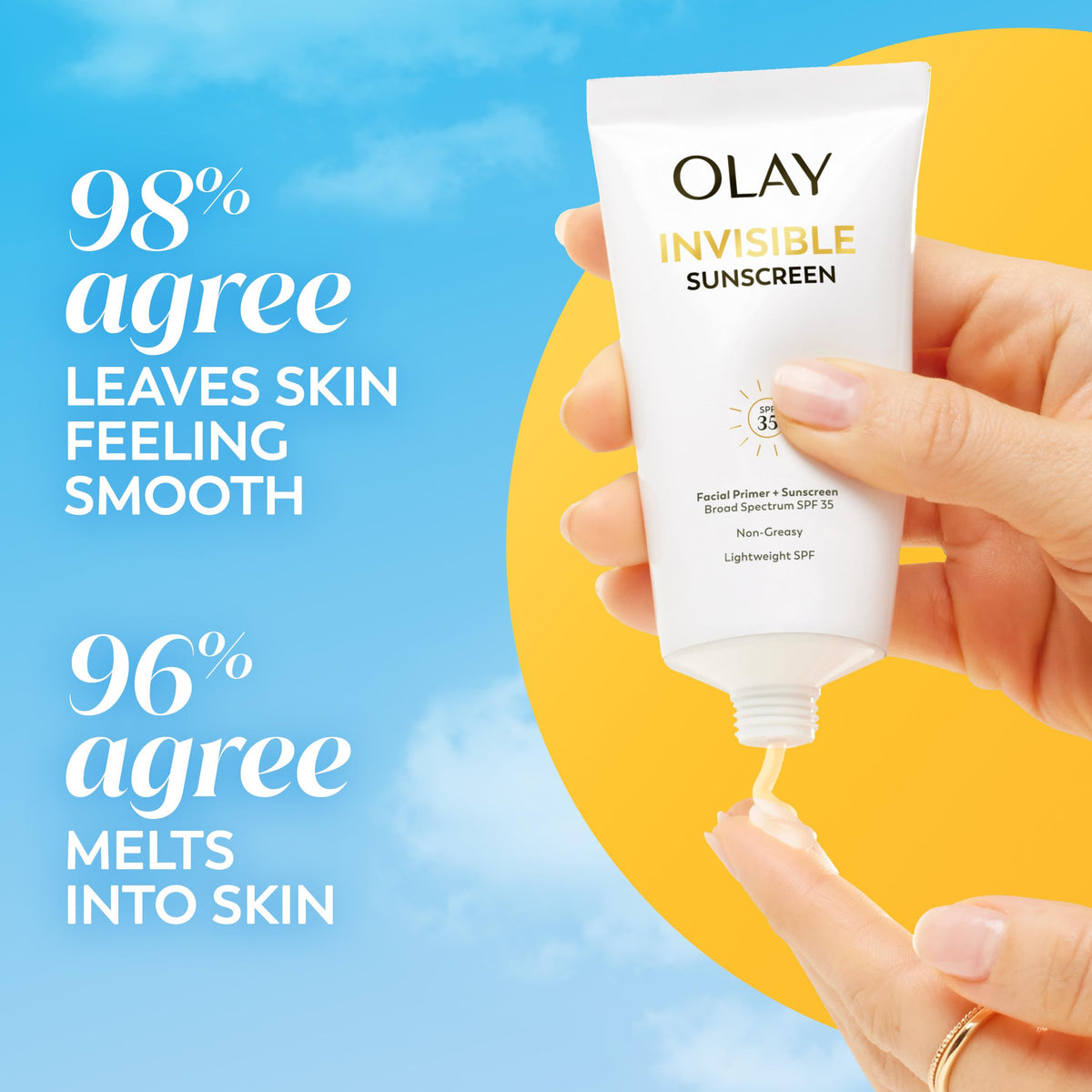 Olay tube in a daily bag indicating convenient on-the-go protection