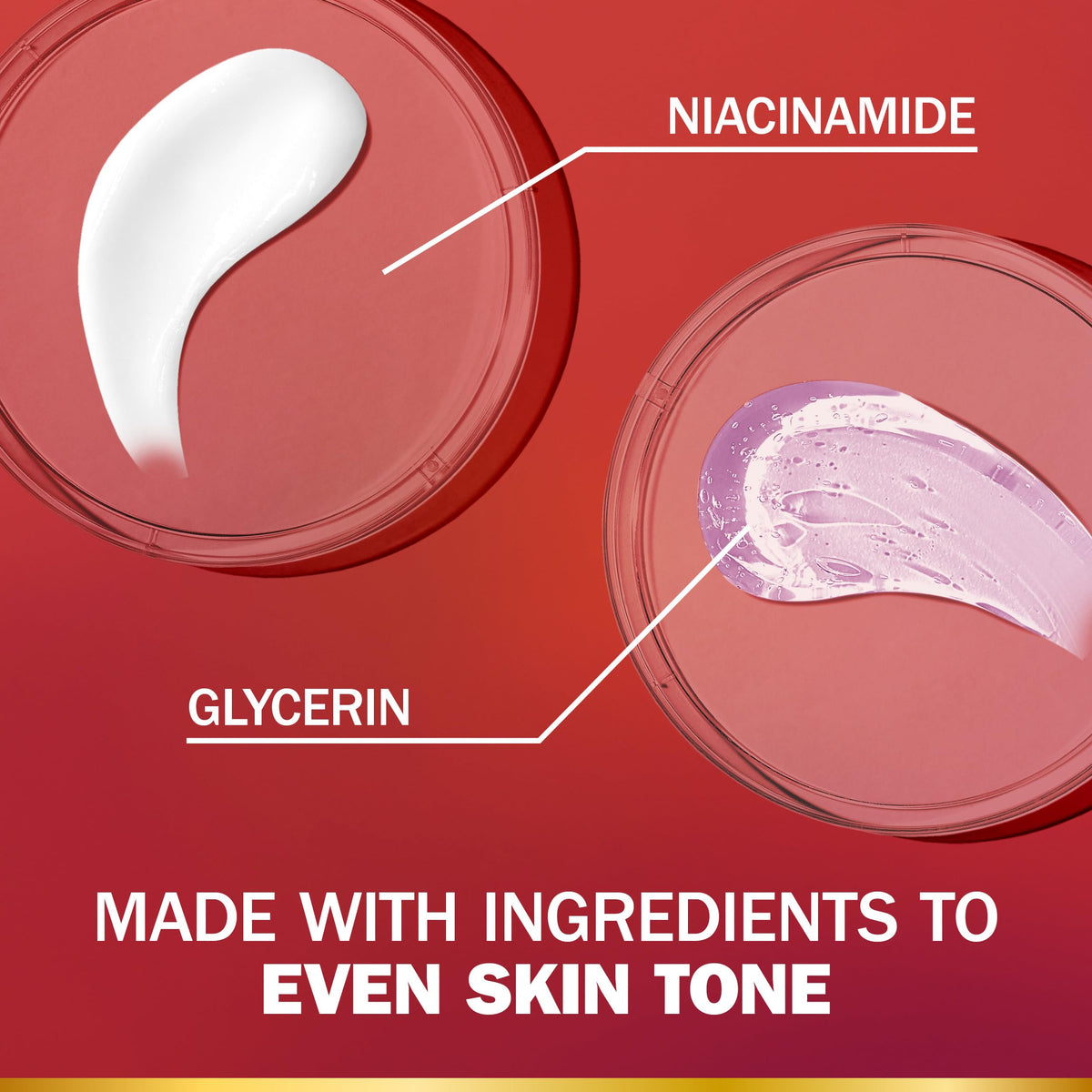 Olay being applied to knee and elbow demonstrating targeted hydration benefit