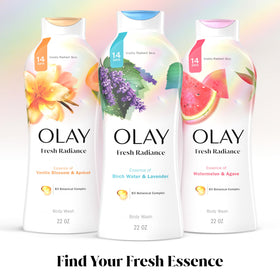 Olay label close-up showing Vitamin B3 and plant-based cleanser details