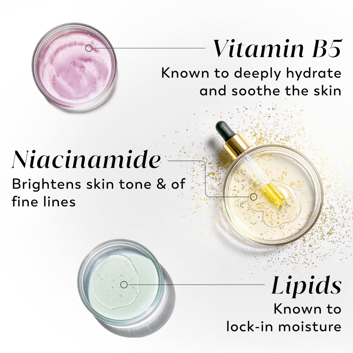 Olay lotion being absorbed on arm showing quick non-greasy benefit