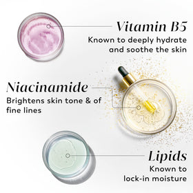 Olay lotion being absorbed on arm showing quick non-greasy benefit