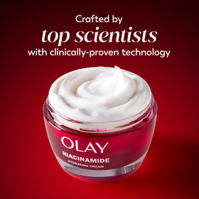 Olay moisturizer worn under makeup showing smooth application benefit
