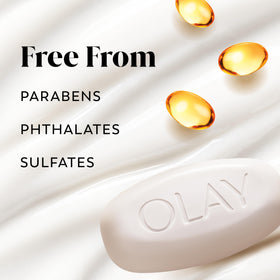 Olay pack of eight arranged to show value and consistent skincare supply