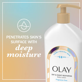 Olay packaging label detail highlighting Vitamin B3 Complex