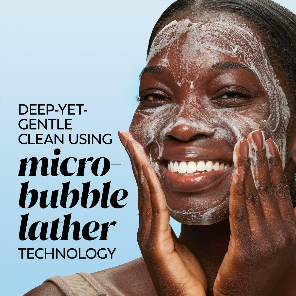 Olay pad close-up texture highlighting dissolvable material benefit