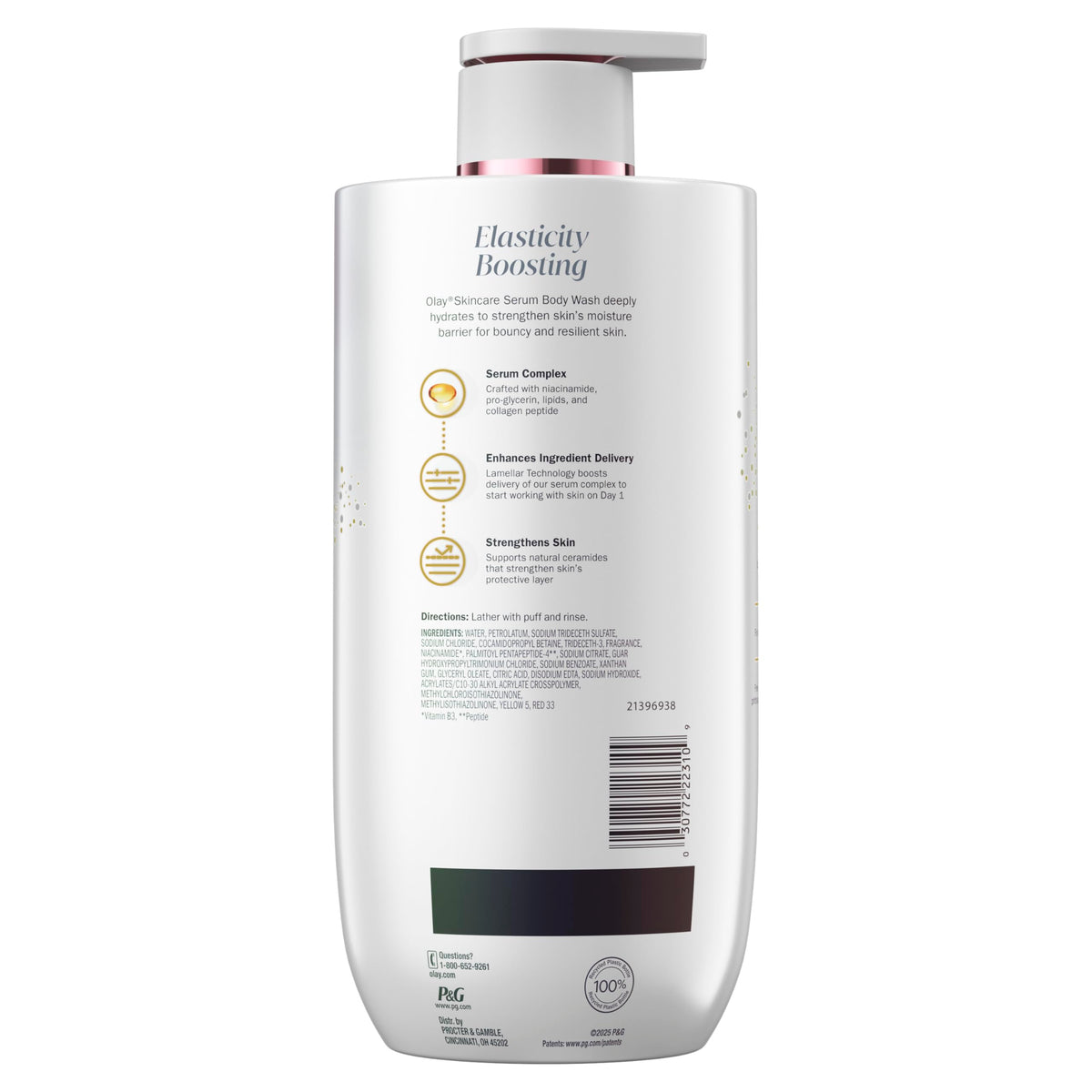 Olay product styled with natural elements conveying gentle care