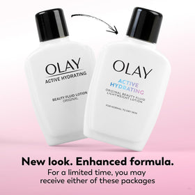 Olay pump and bottle close-up showing texture and easy dispensing benefit