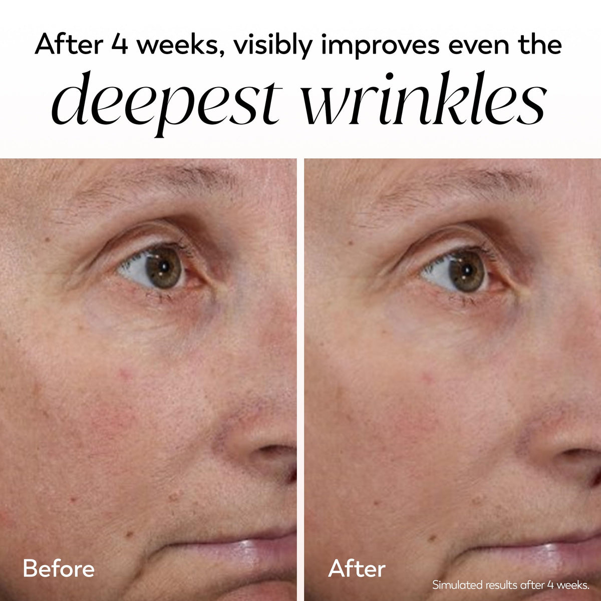 Olay Regenerist being applied to cheek illustrating immediate hydration and smoothing benefit
