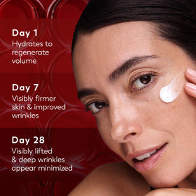Olay jar on bathroom vanity as part of daily skincare routine