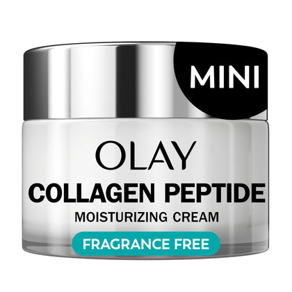 Olay jar front packaging showing brand and travel-size convenience