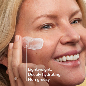 Olay jar on white background highlighting clean, fragrance-free packaging