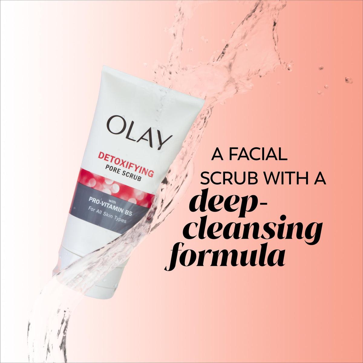 Olay cream spread on cheek illustrating immediate hydration and smoothing