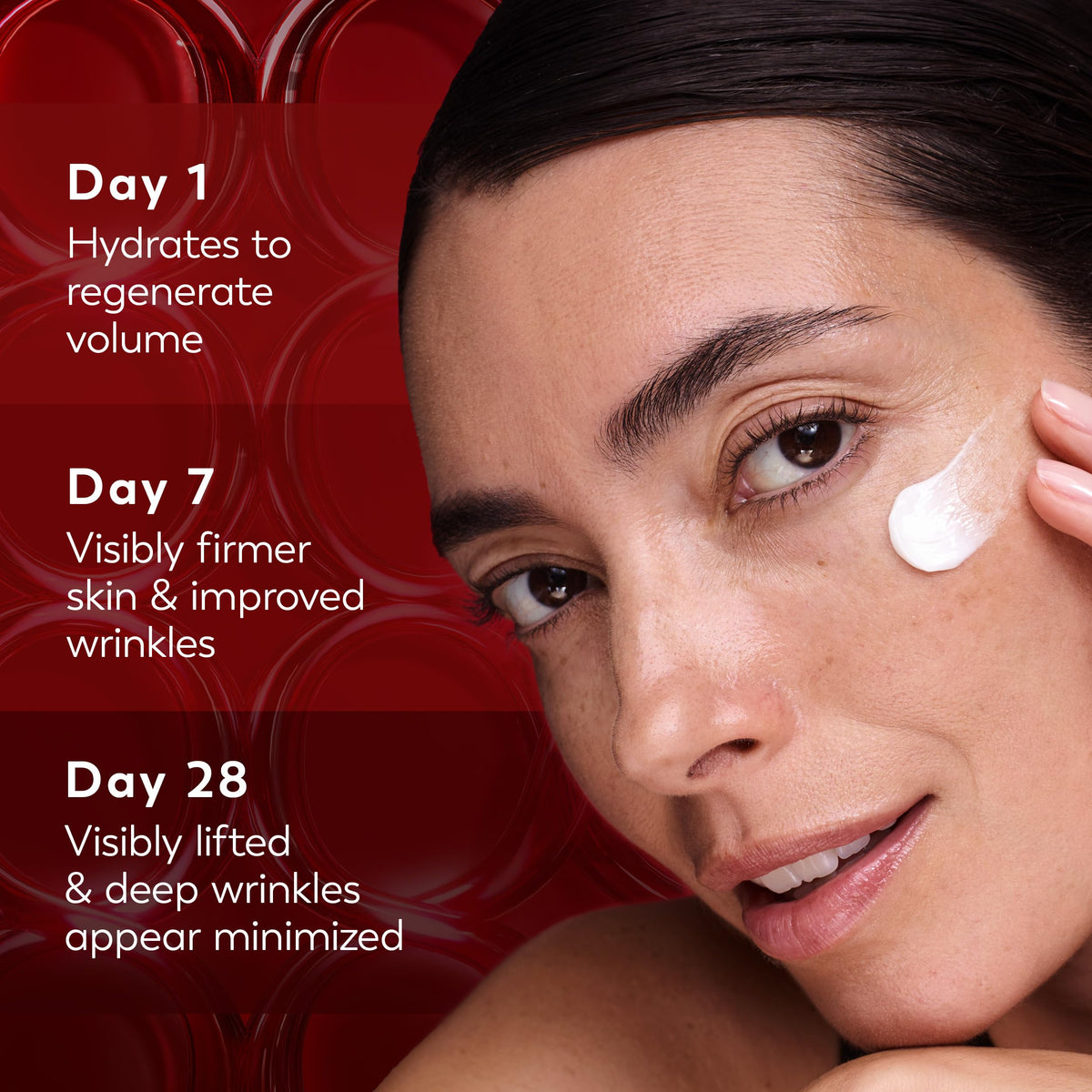 Olay cream on bathroom counter in morning routine indicating easy layering under SPF