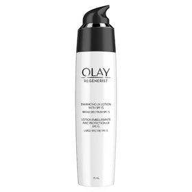Olay front packaging showing bottle and easy daily protection