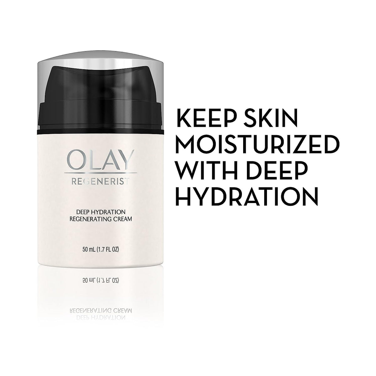Olay Regenerist jar on bathroom vanity showing daily routine compatibility
