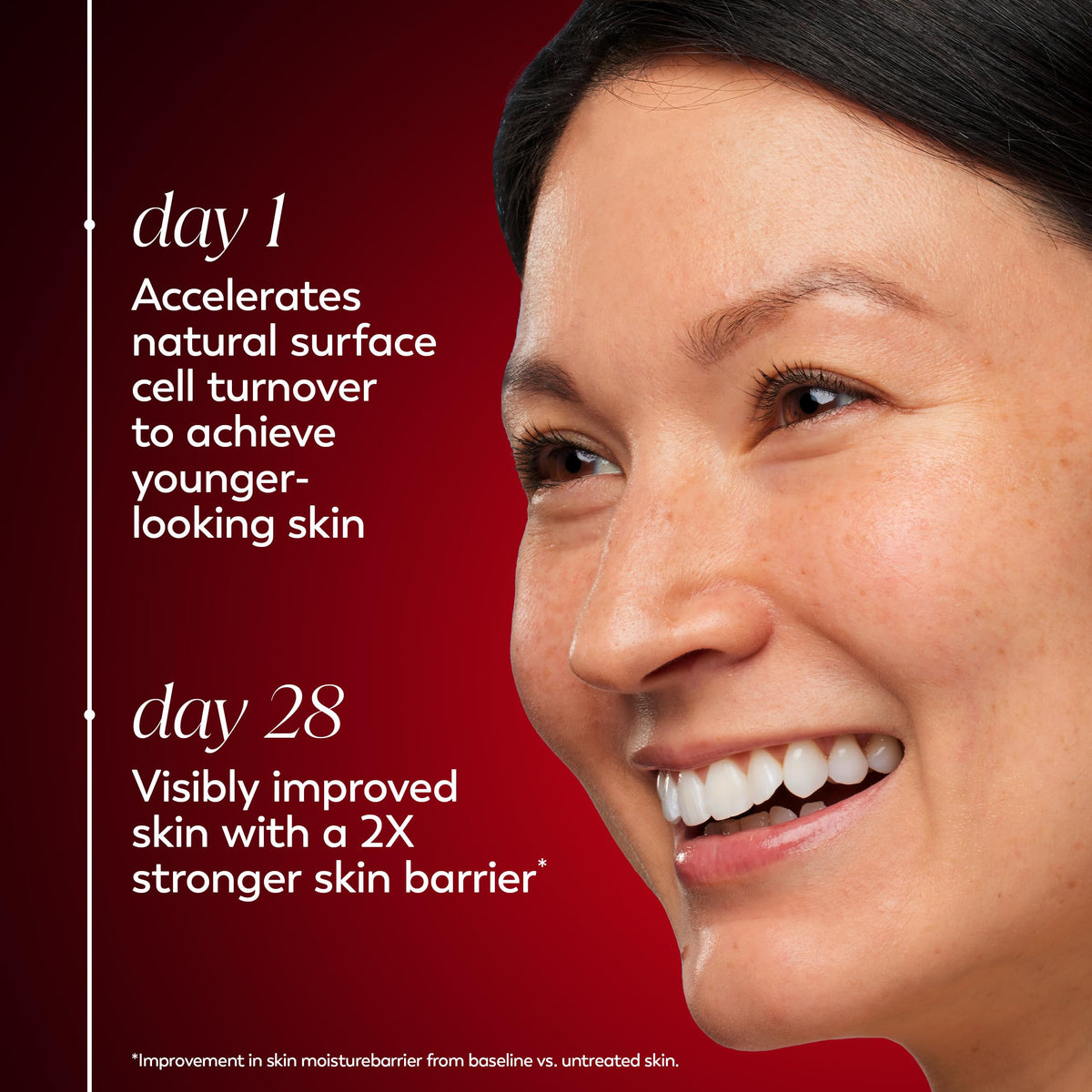 Olay moisturizer in hand for size comparison and travel convenience