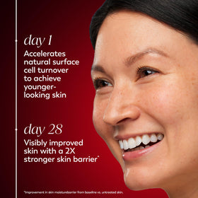 Olay moisturizer in hand for size comparison and travel convenience