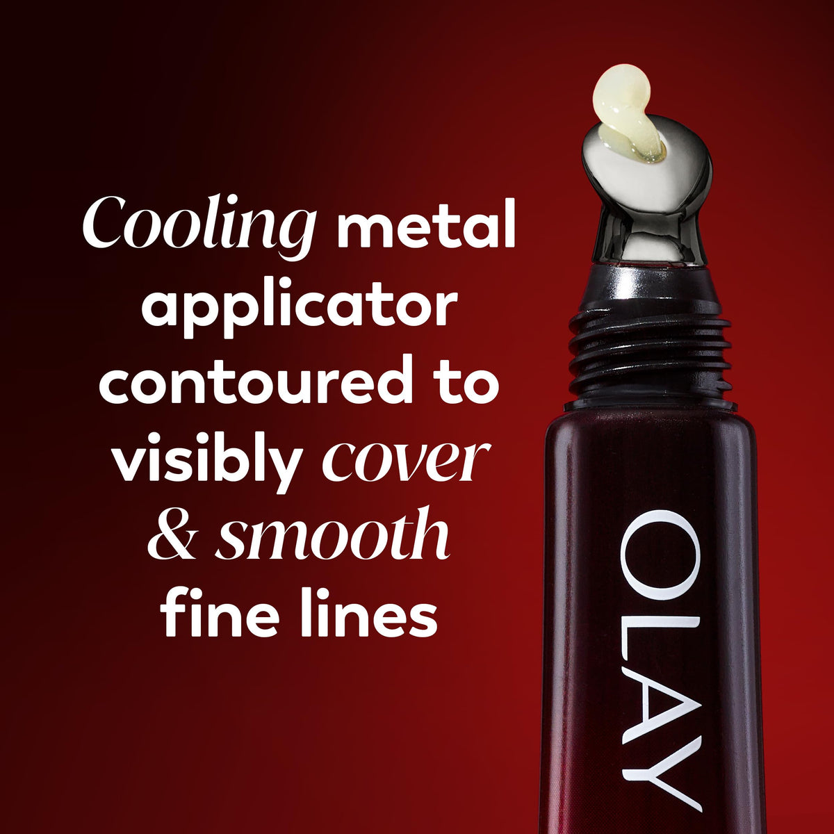 Olay Regenerist held in hand to show 0.5 oz size and convenience