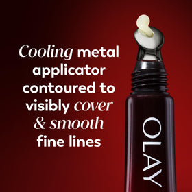 Olay Regenerist held in hand to show 0.5 oz size and convenience