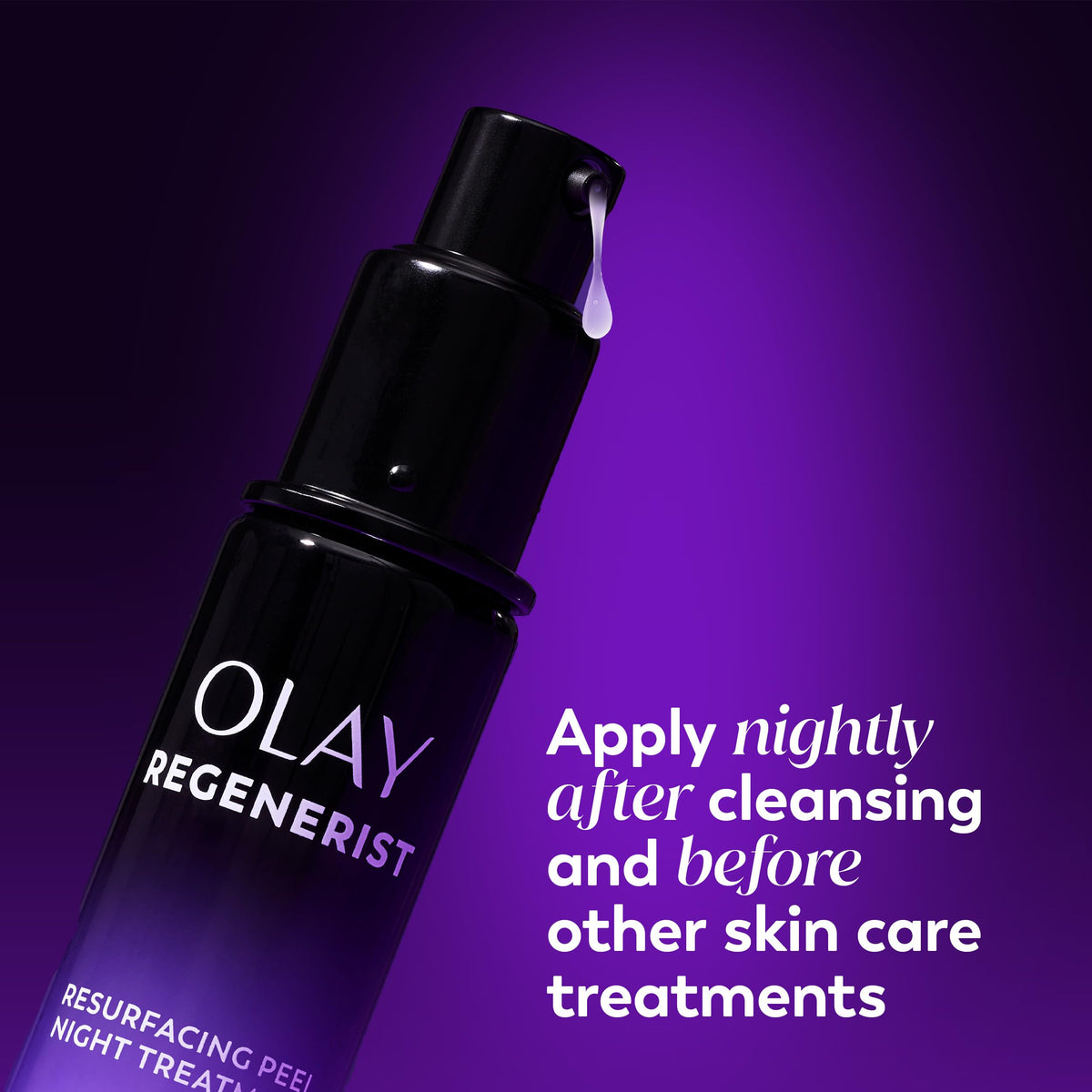 Olay label detail focusing on ingredient list and fragrance-free claim