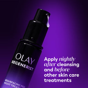 Olay label detail focusing on ingredient list and fragrance-free claim