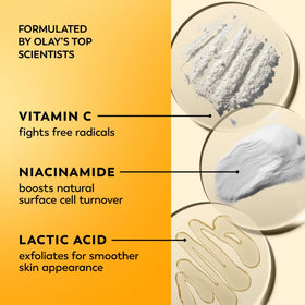 Olay cream on fingertips demonstrating easy spreadability and absorbency
