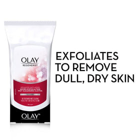 Olay Regenerist cloth removing foundation demonstrating effective cleanse
