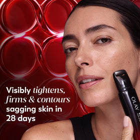 Olay metal roller close-up delivering cooling application benefit