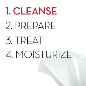 Olay Regenerist single cleansing cloth in hand ready to use