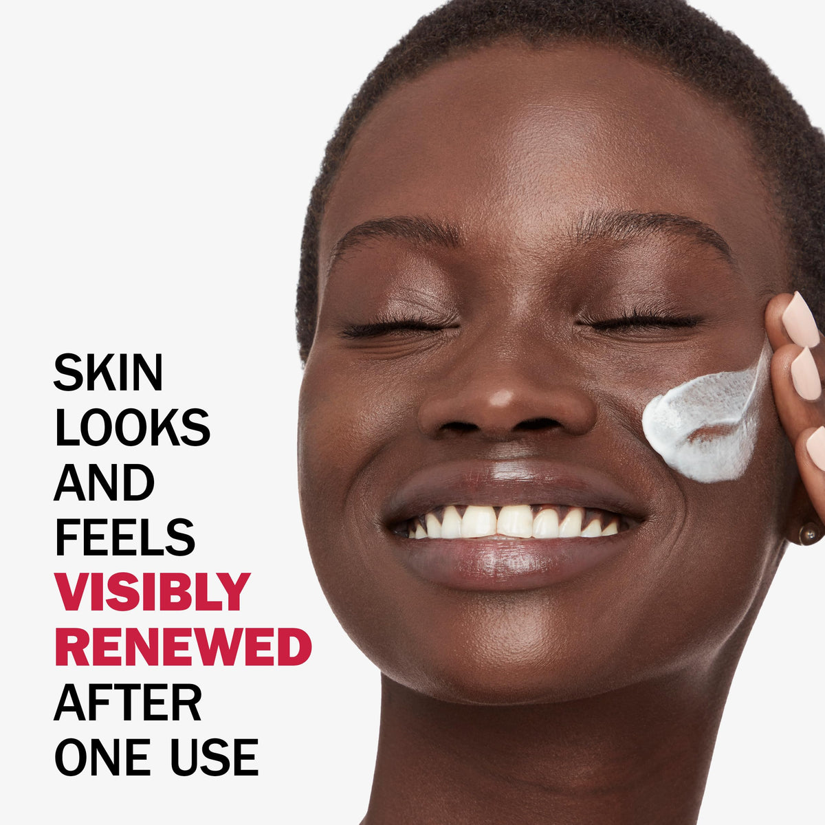 Olay Regenerist next to ruler for 1.7 oz size comparison and travel-friendly benefit