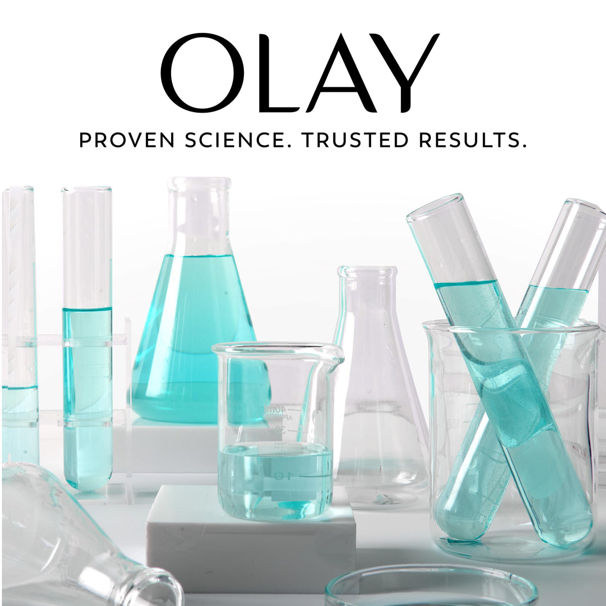 Olay cleanser on bathroom sink showing morning routine benefit