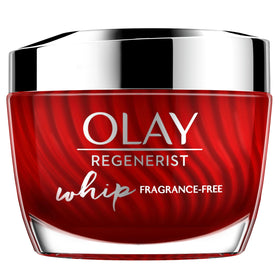 Olay jar front view showing clean packaging and product benefits