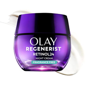 Olay retinol front packaging showing product name and size benefits