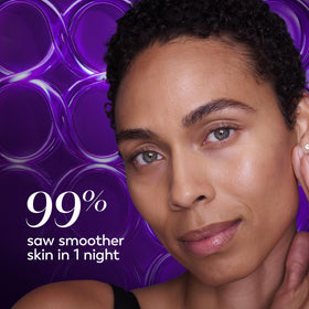 Olay retinol on bathroom shelf in evening routine setting showing daily use ease