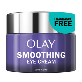 Olay front jar showing product and branding with clear benefit of hydration