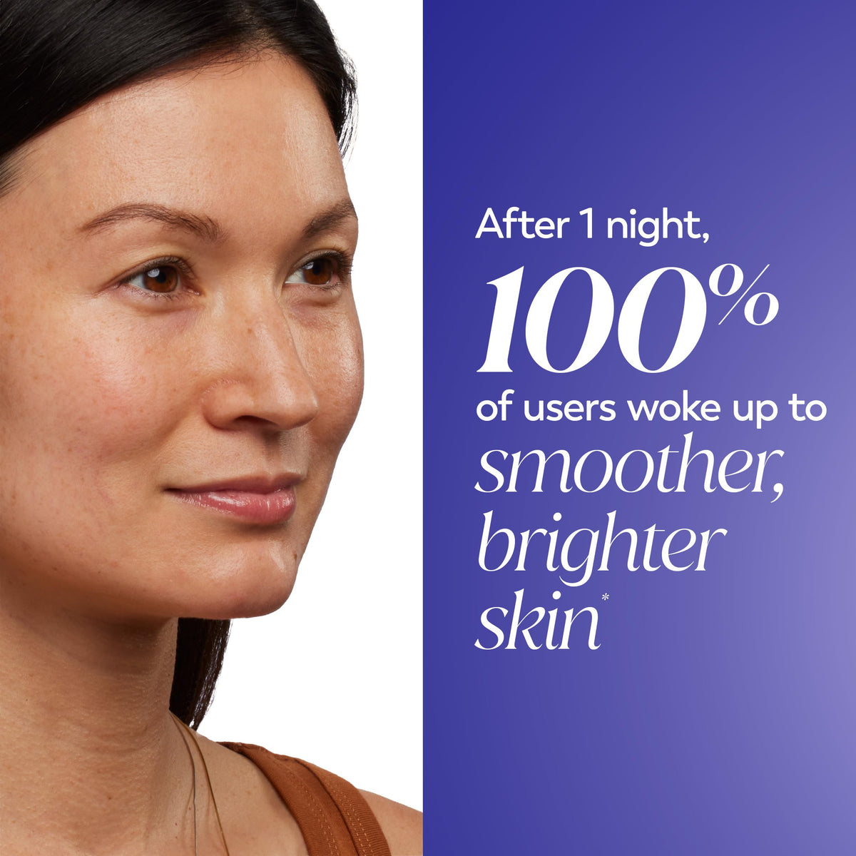 Olay jar placed by cleanser and towel as part of nighttime routine