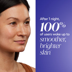 Olay jar placed by cleanser and towel as part of nighttime routine