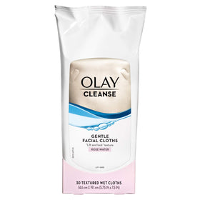 product ingredients label on Olay pack showing glycerin and Vitamin E benefits