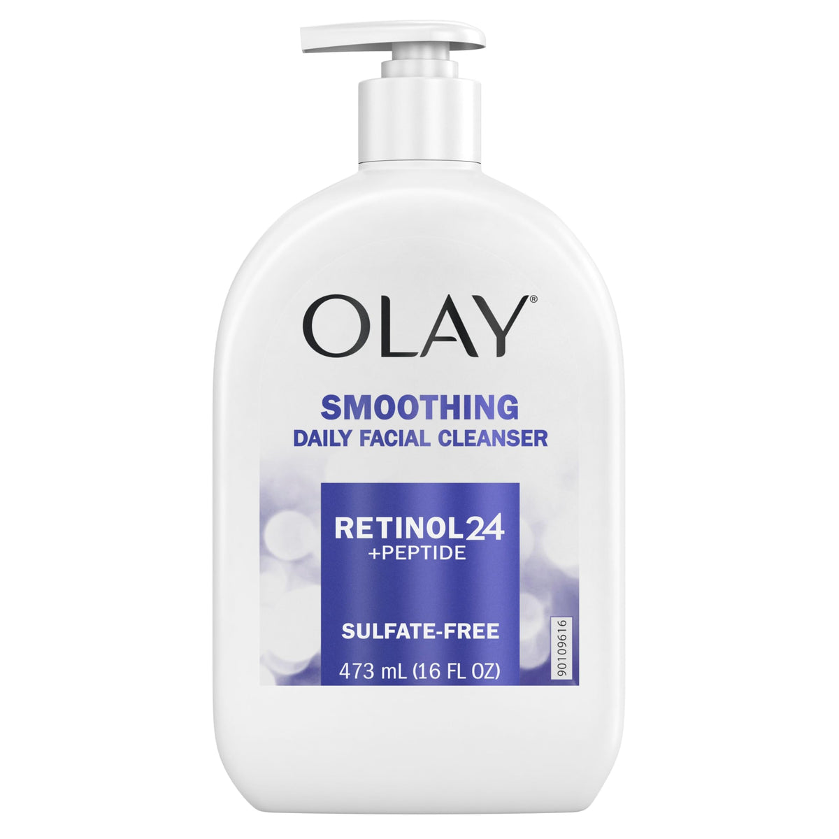 Olay size comparison with hand showing 16 oz bottle practical value