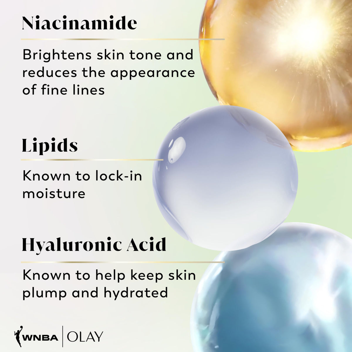 Olay scent notes with citrus fruits conveying refreshing courtside aroma