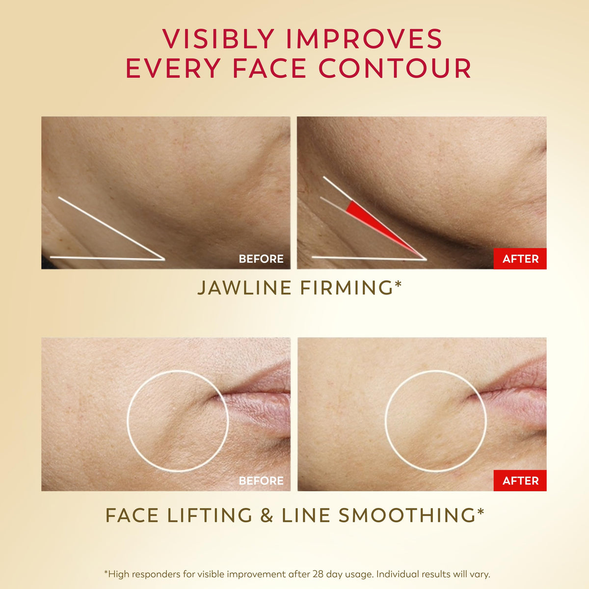 Olay Science label close-up highlighting peptide complex and ingredient transparency benefit