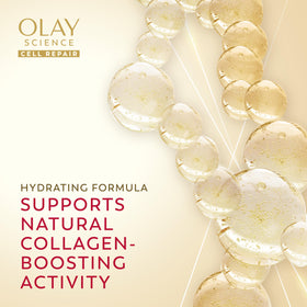 Olay Science on bathroom vanity styled for daily routine and ritual benefit