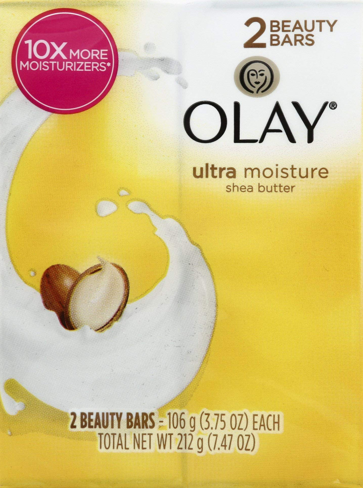 Procter & Gamble Olay front packaging showing shea butter benefits and smooth skin