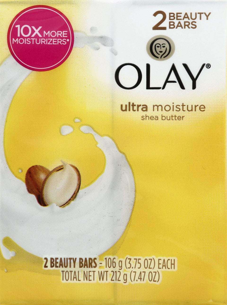 Procter & Gamble Olay front packaging showing shea butter benefits and smooth skin