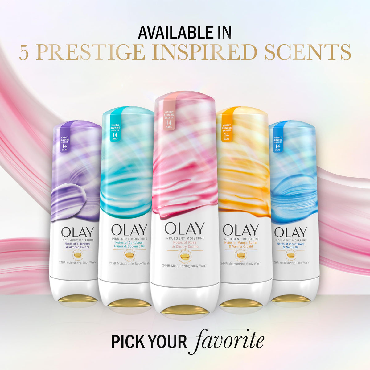 Woman enjoying shower with Olay for relaxed mood and pampering experience