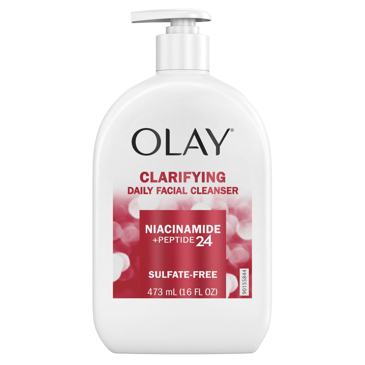 Olay 16 oz size comparison showing large value and long-lasting use