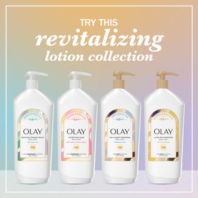 Olay size comparison with hand to show 18 fl oz scale