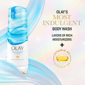 20 fl oz Olay bottle in hand showing scale and travel-friendly size advantage