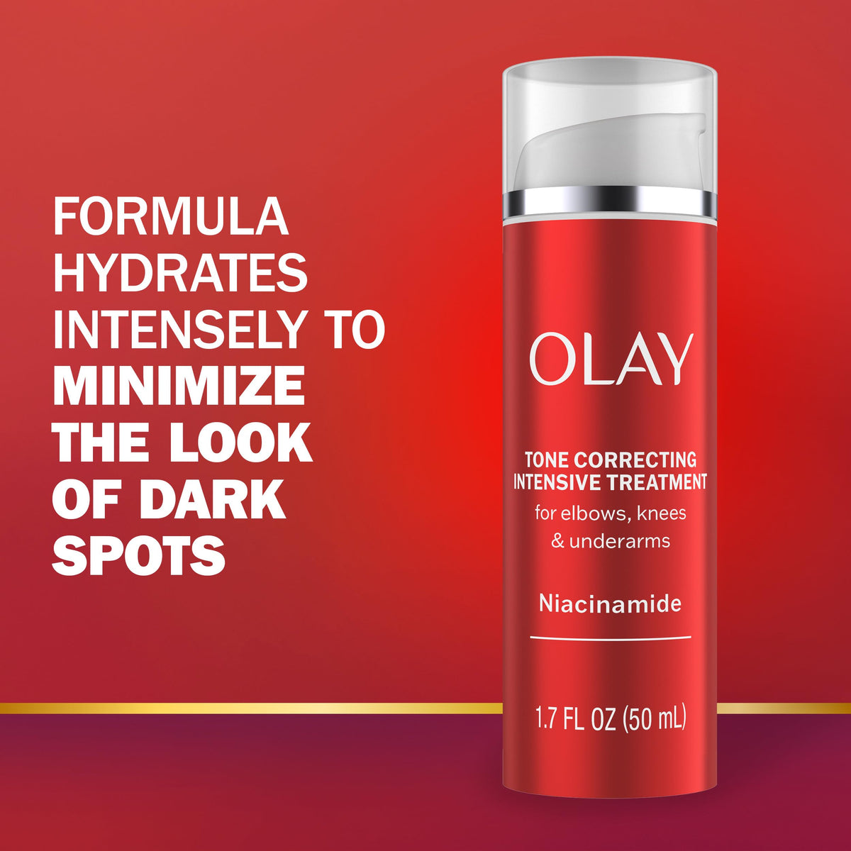 Olay 1.7 fl oz tube beside a coin to show compact travel-friendly size benefit